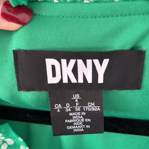 DKNY green dress size 4 - Picture 3 of 8